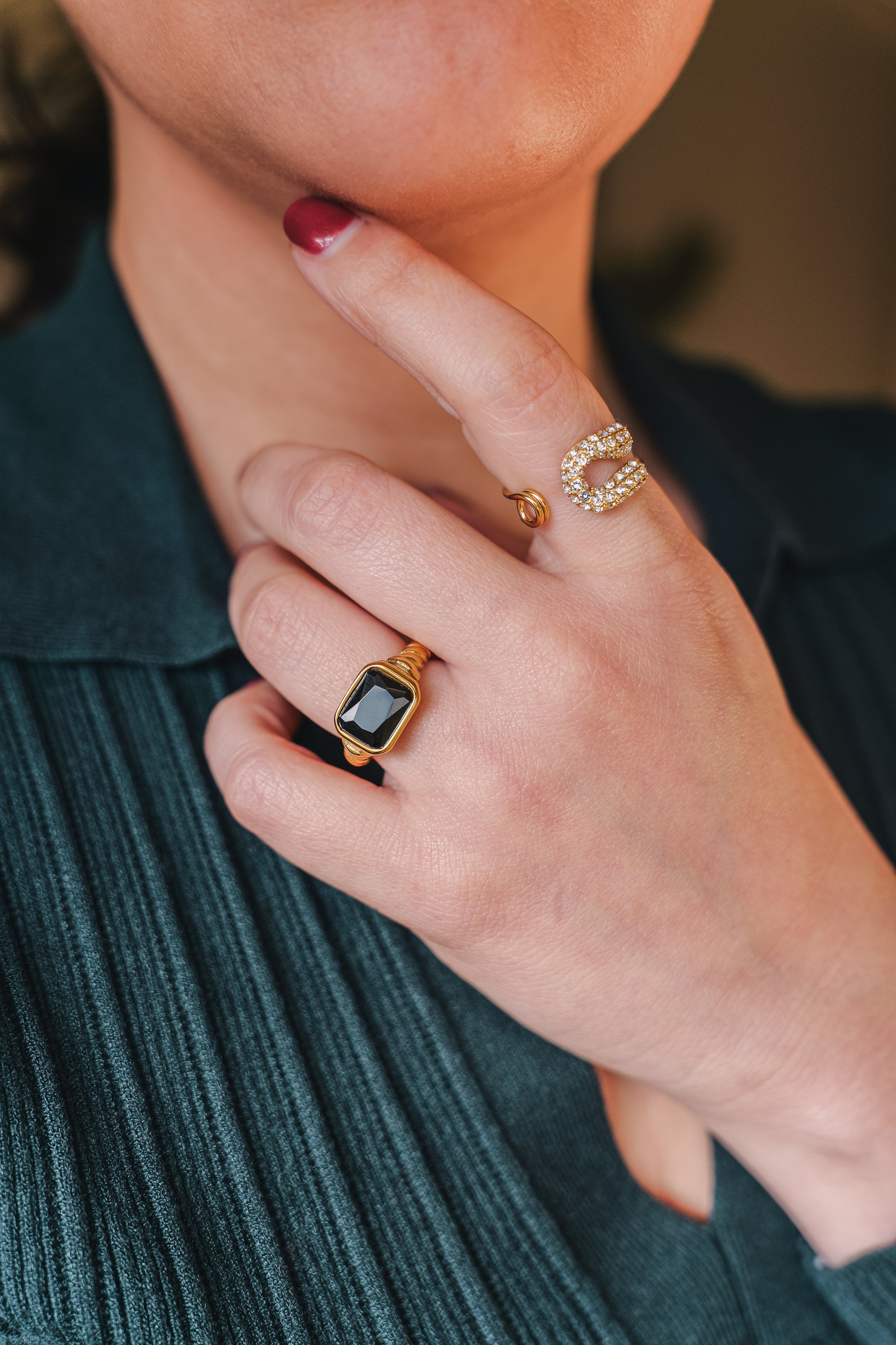 Solar Eclipse Stainless Steel Ring