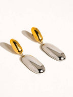Gemali 18K Non-Tarnish Classic Two-Tone Drop Earrings