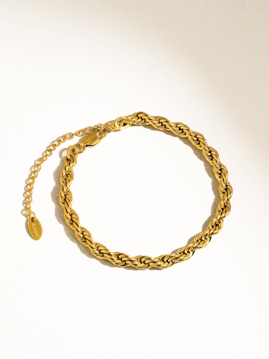 Maddie 18K Gold Non-Tarnish Braided Stackable Bracelet