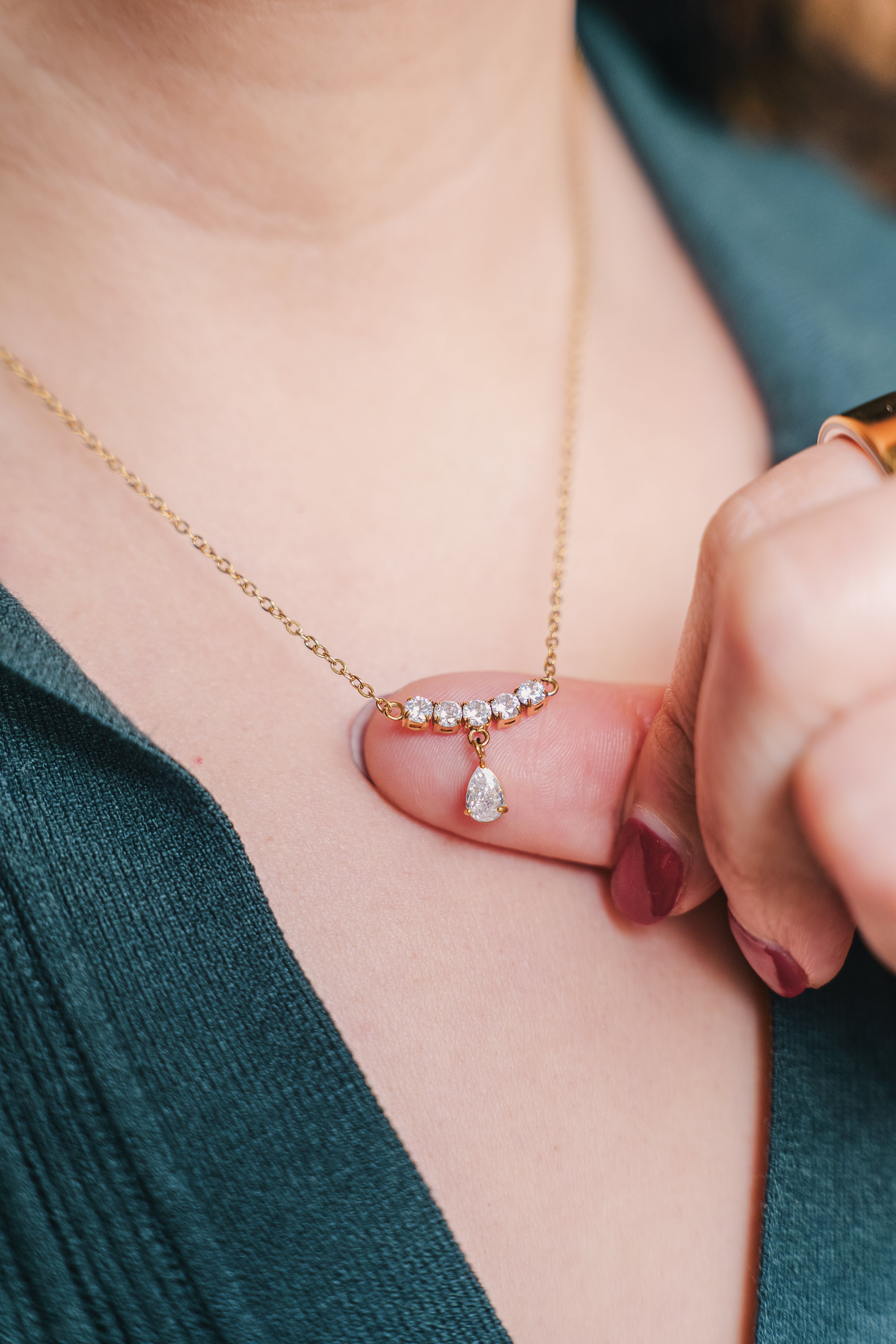 Claire Stainless Steel Dainty Necklace