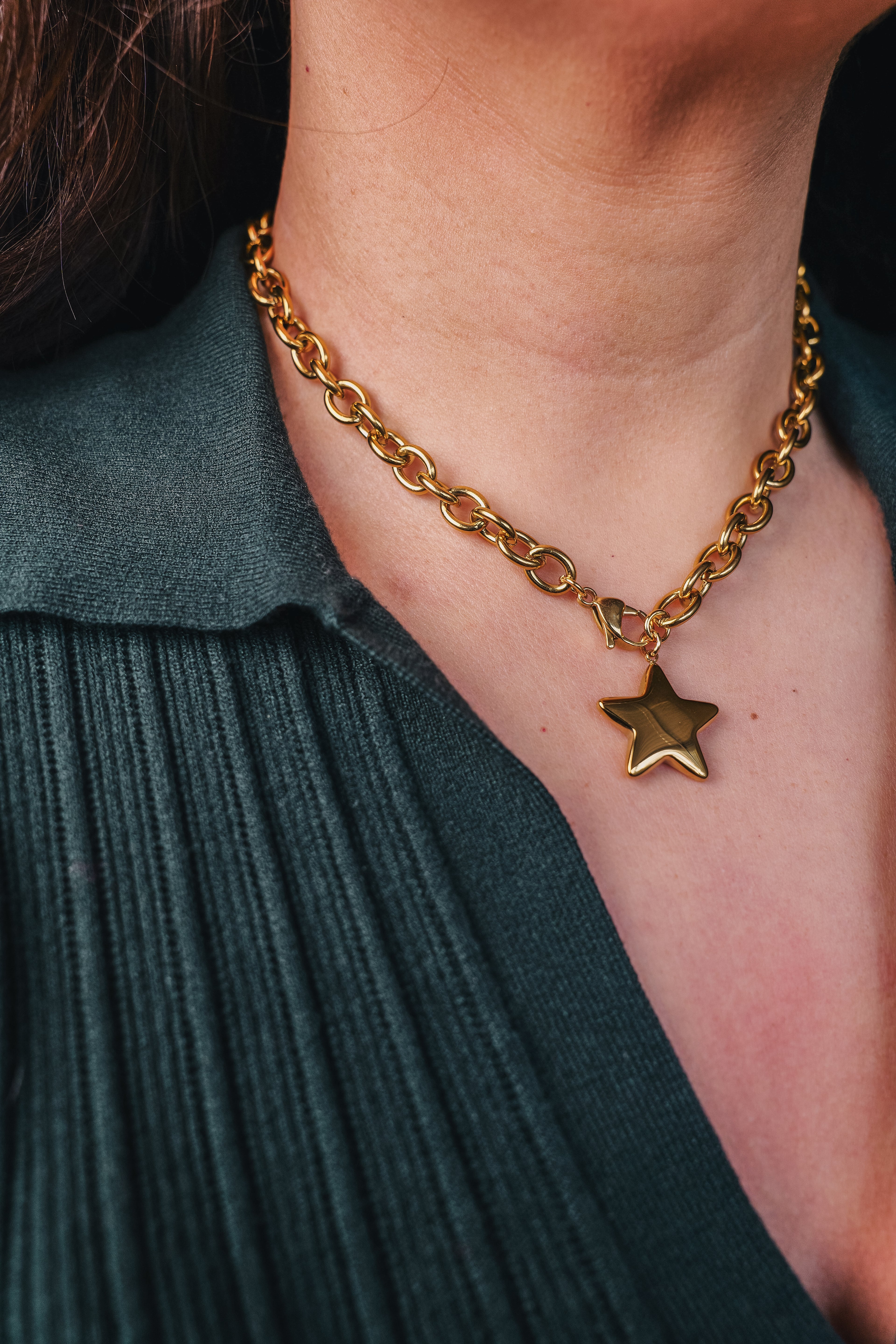 Esme Chunky Stainless Steel Chocker