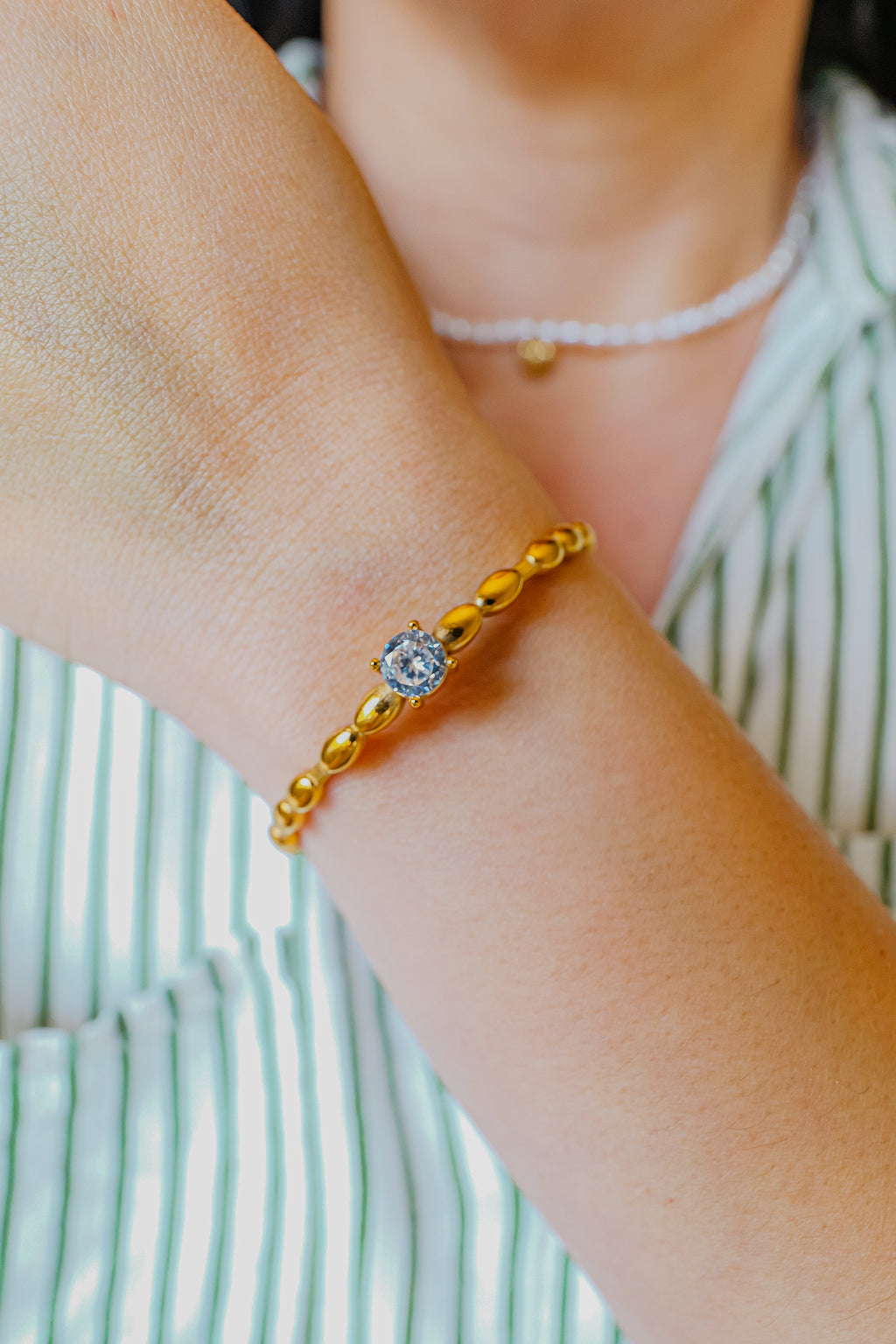 Maddie Stainless Steel Adjustable Cuff Bracelet