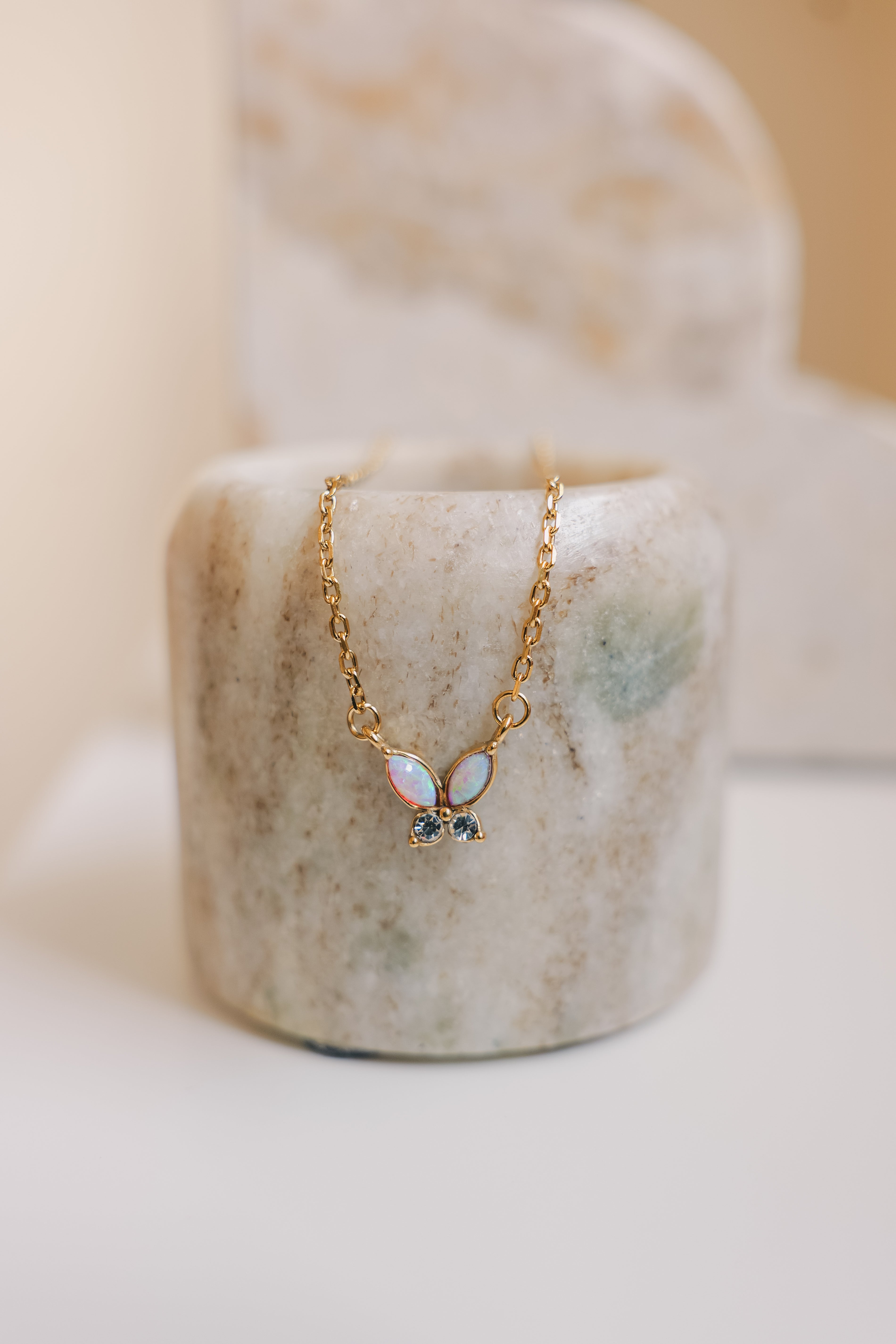 Noa Butterfly Necklace Non-Tarnish & Waterproof