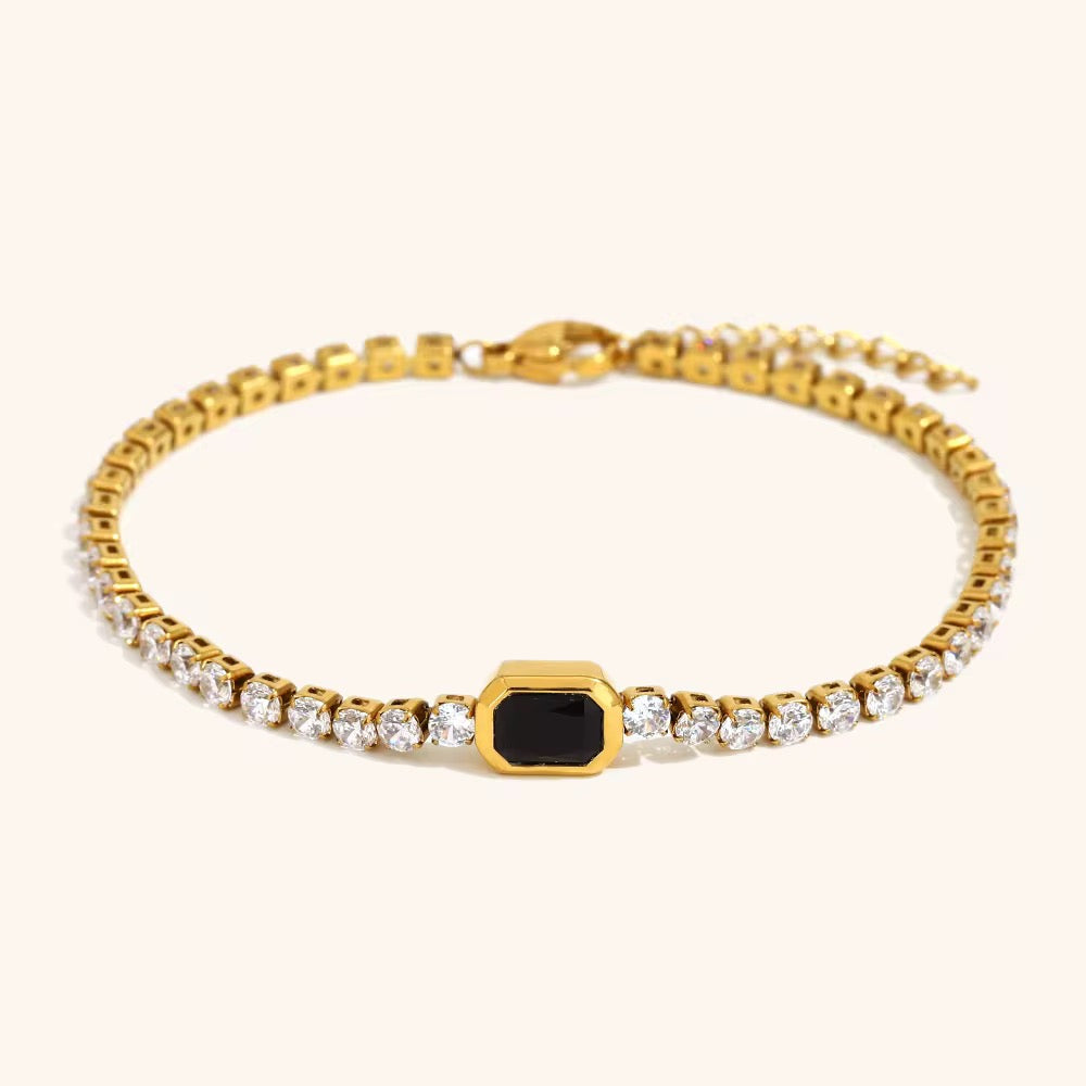 Pink Chelsea 18K Gold Plated Stainless Steel Bracelet