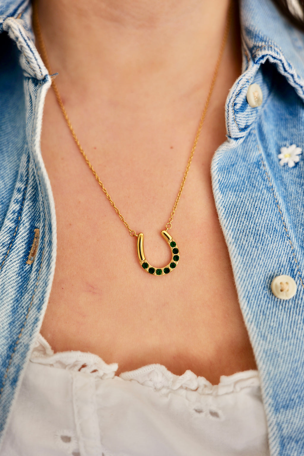 The Lucky One Horseshoe Stainless Steel Necklace