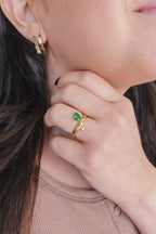 Ivy Ring – Emerald Green Sparkle