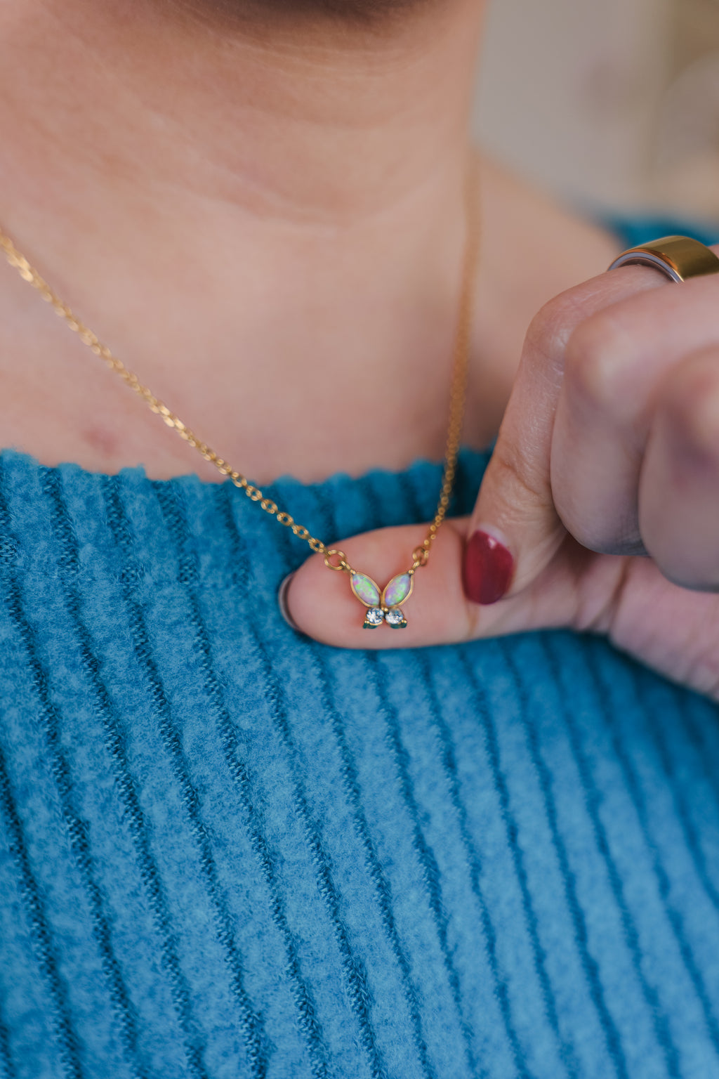 Noa Butterfly Necklace Non-Tarnish & Waterproof