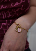 Paperclip Stainless Steel Charm Holder Bracelet