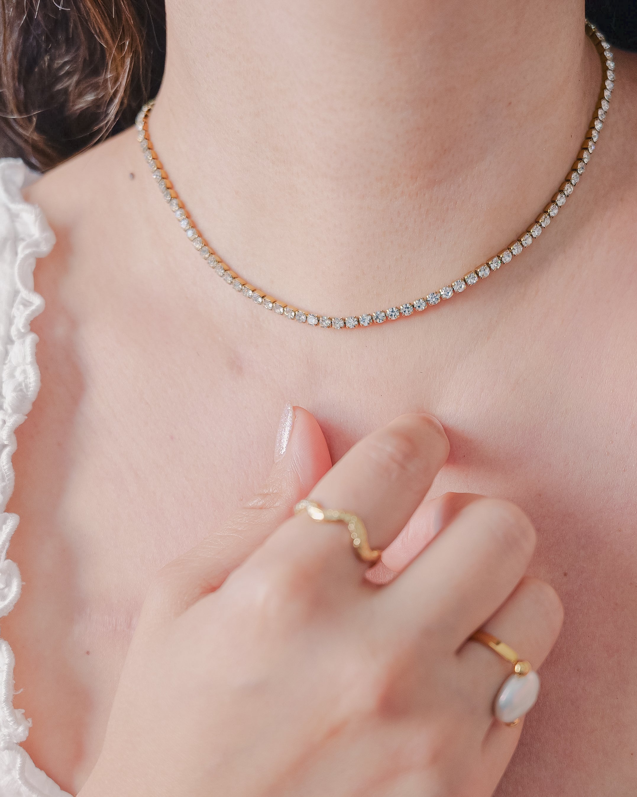 Golden Wave Textured Ring