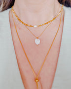Izzy 18K Gold Non-Tarnish Pearl Ball Chain Necklace