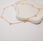 Vivre 18K Gold Plated Non-Tarnish Petite Pillow Charms Heart Necklace