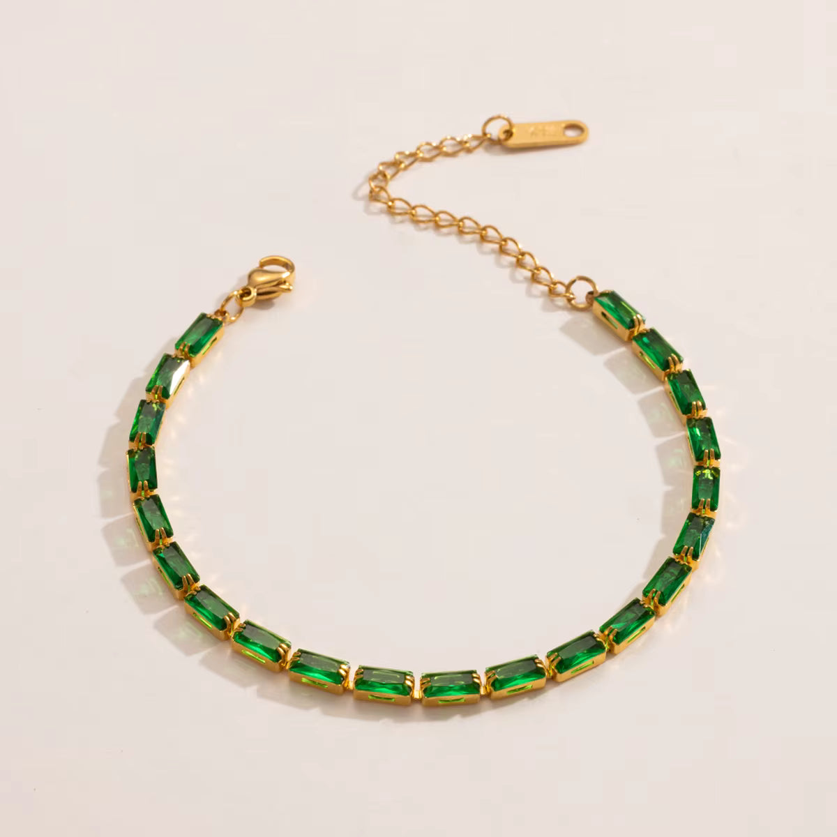 Ivy Emerald Green Tennis Bracelet