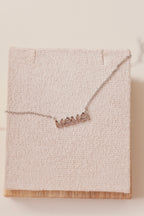 Gold Dipped Bubble Mama Pendant Necklace