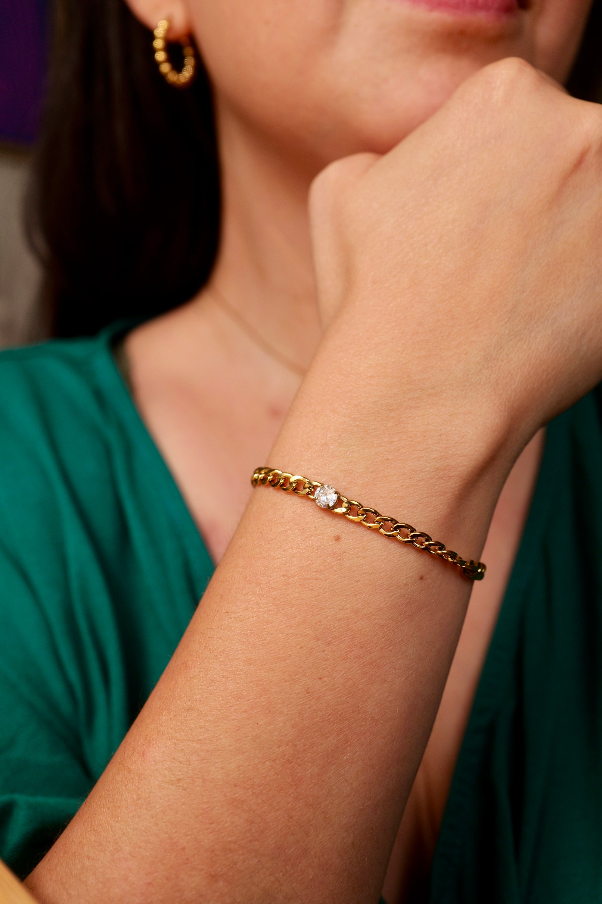 Larissa 18k Stainless Steel Bracelet
