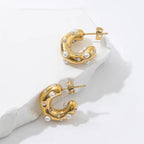 Ophelia Gold Stainless Steel Hoops