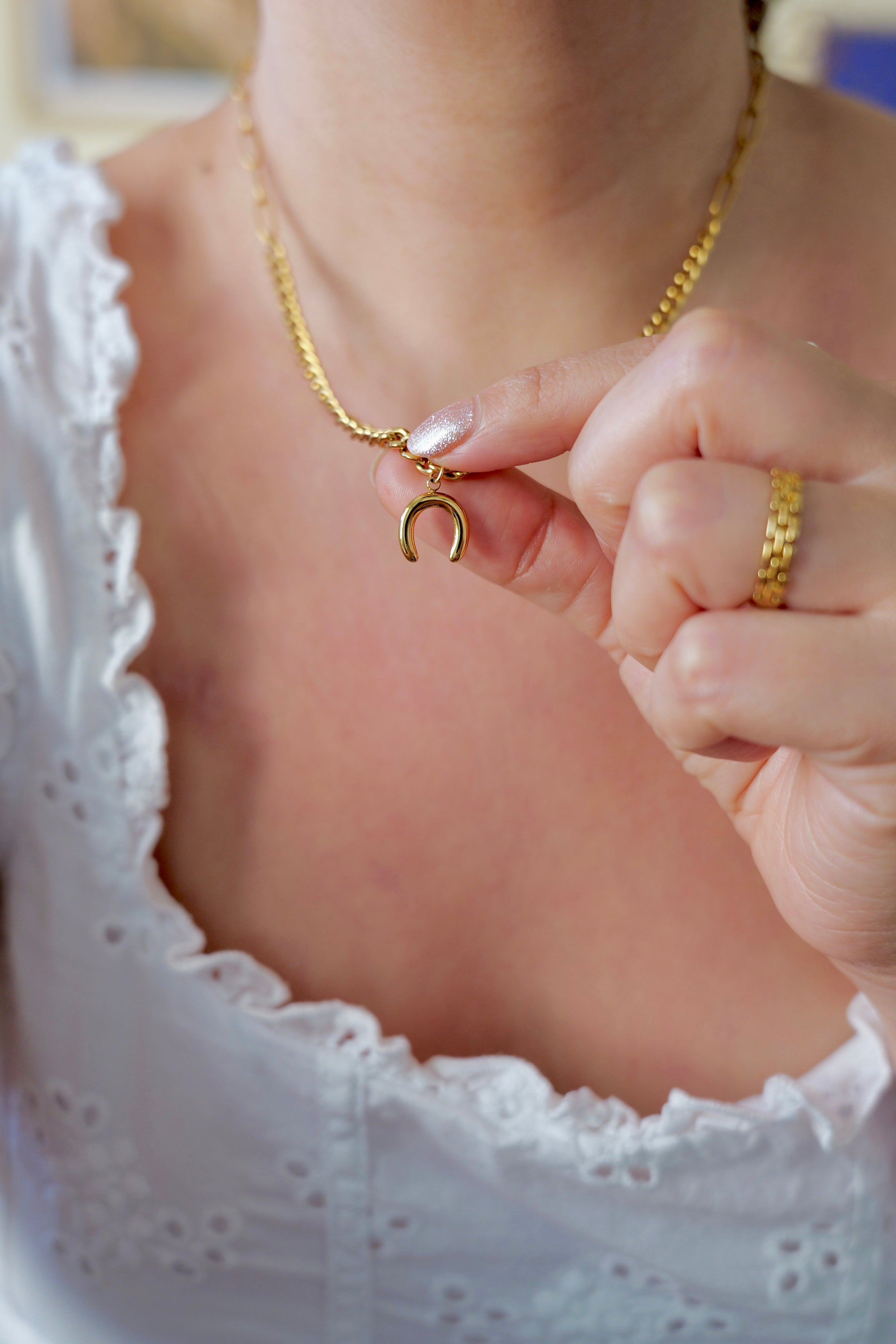 Lucky Charm Horseshoe Necklace