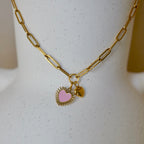 Spark of the day paper clip necklace