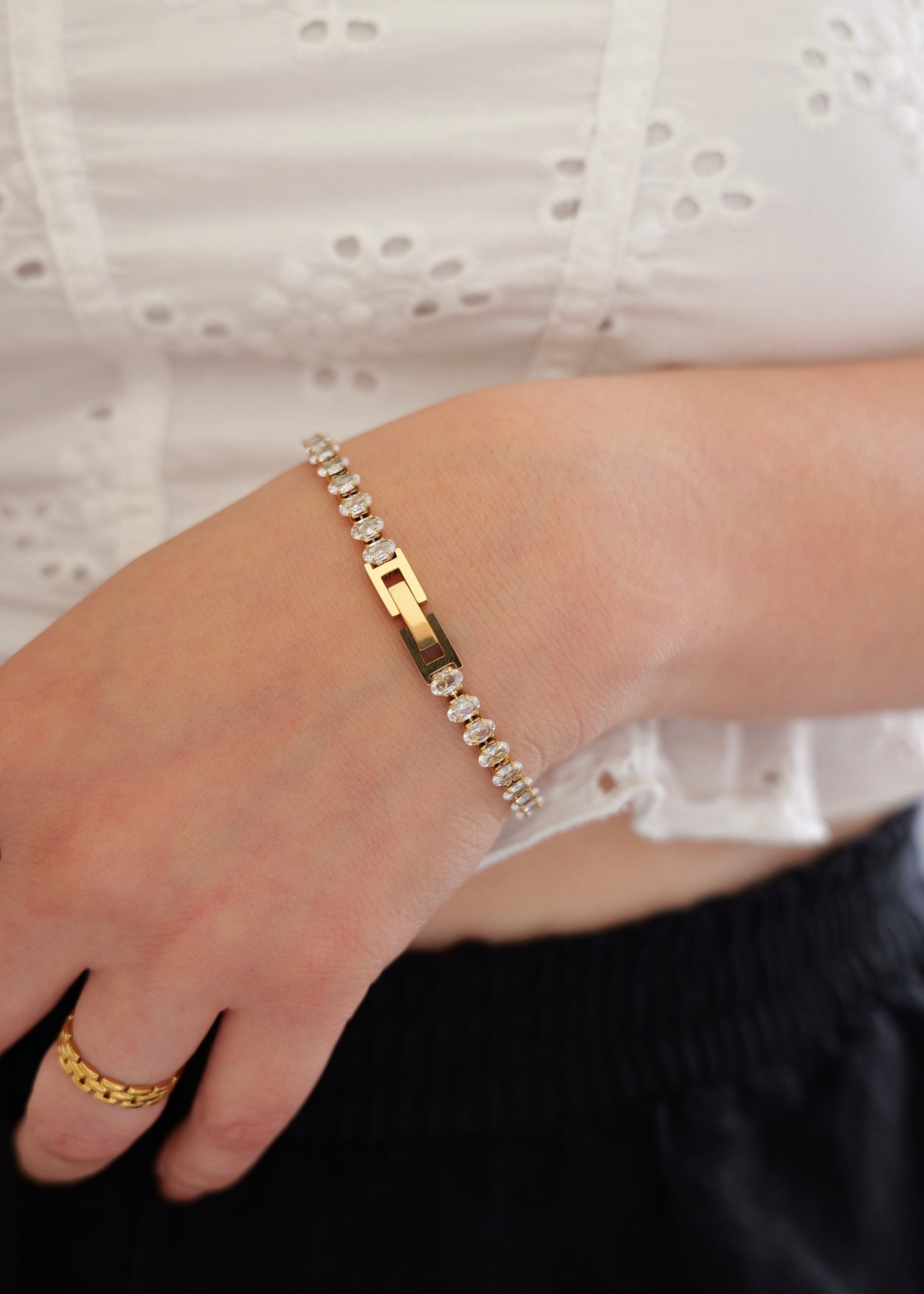 Lumi Stainless Steel Tennis Bracelet