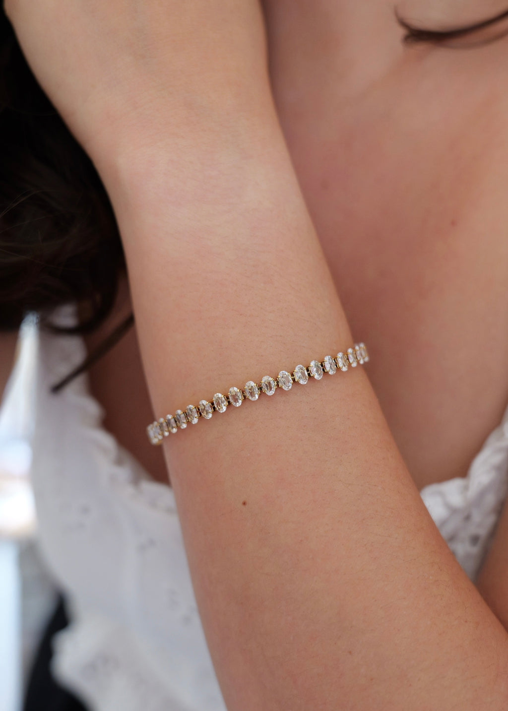 Lumi Stainless Steel Tennis Bracelet