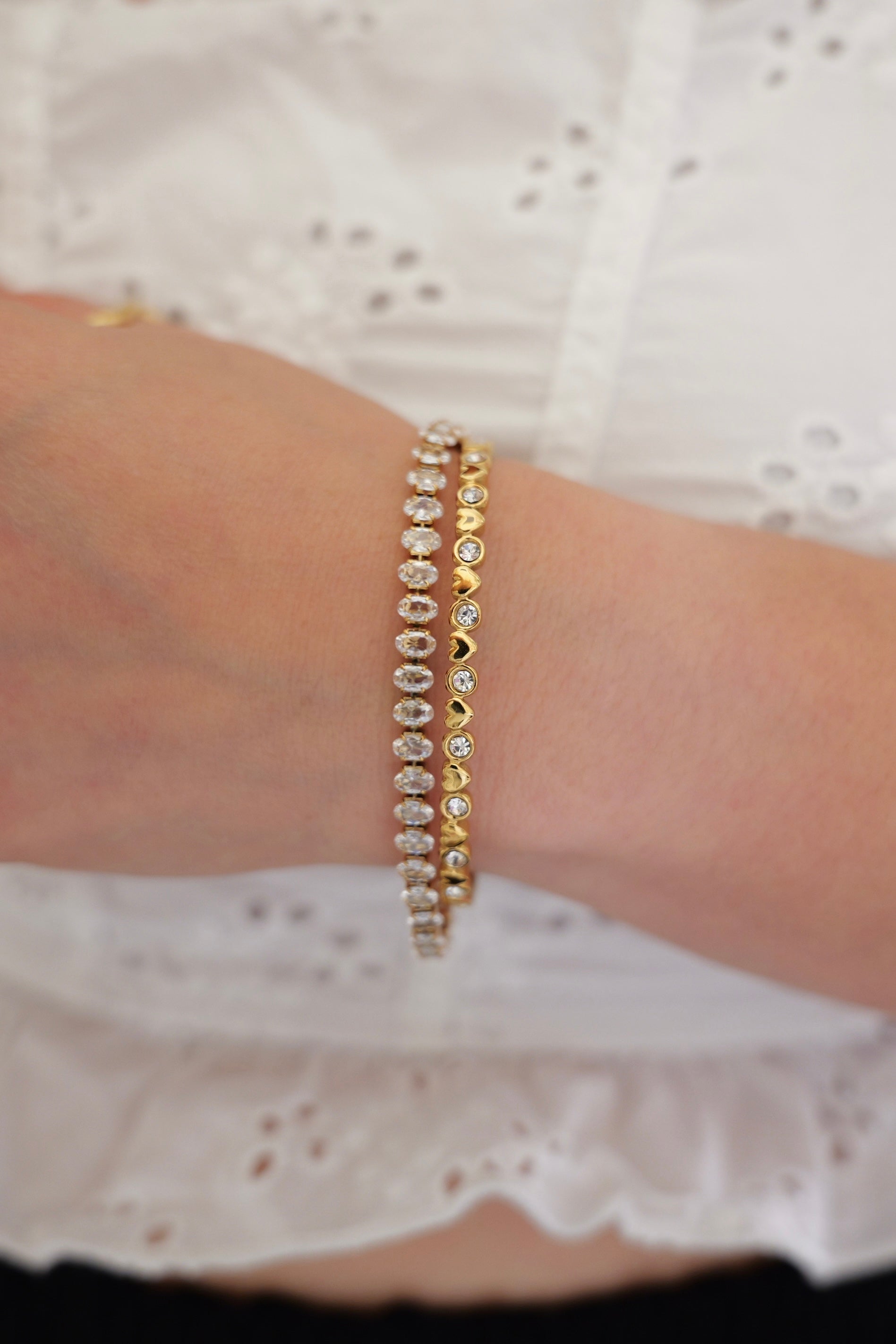 Lumi Stainless Steel Tennis Bracelet
