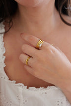Aura Stainless Steel  Marquise Ring