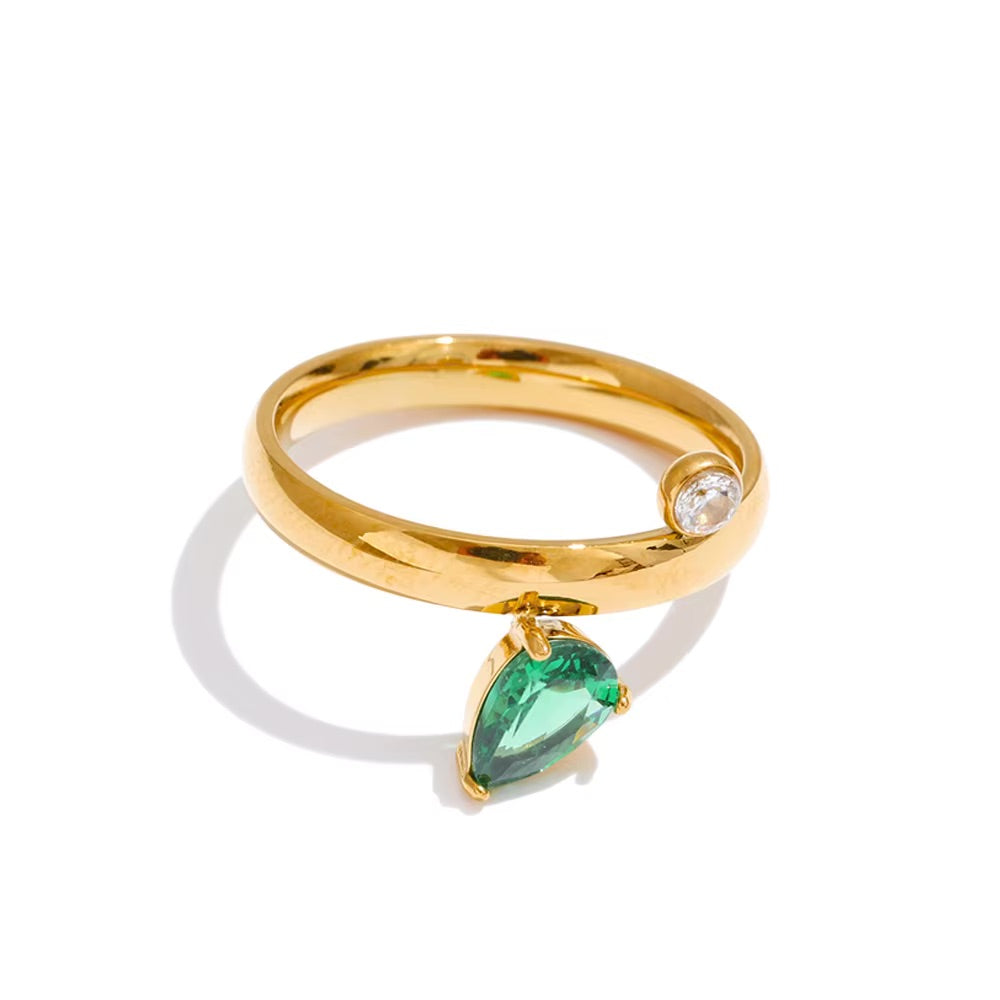 Ivy Ring – Emerald Green Sparkle