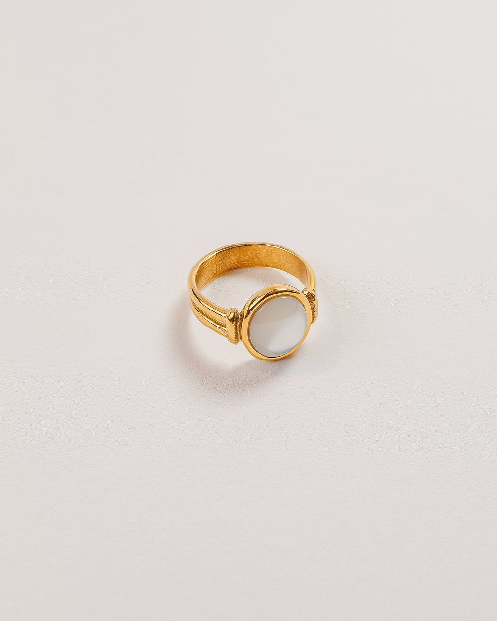 Francesca Non-Tarnish Mother of Pearl Ring