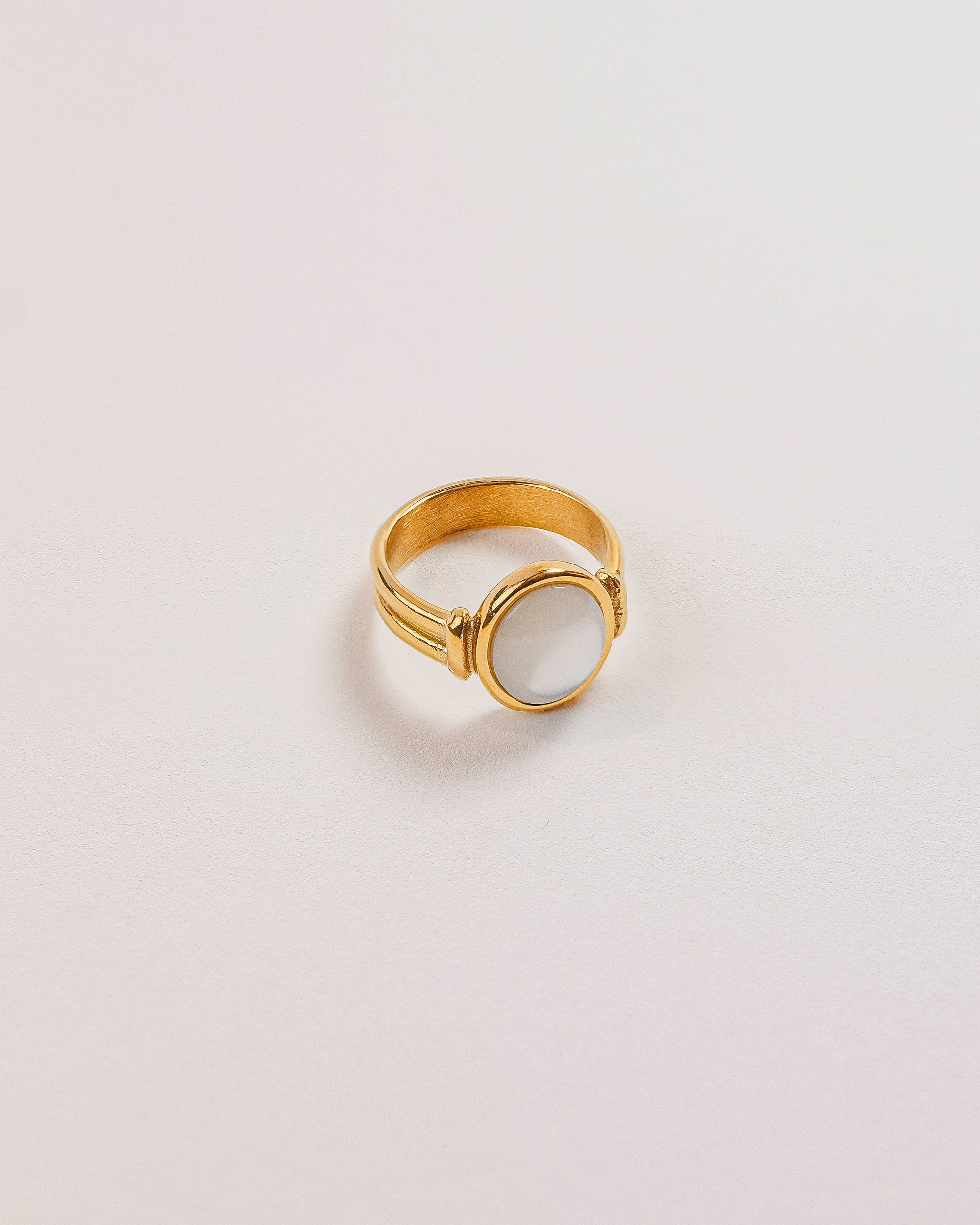 Francesca Non-Tarnish Mother of Pearl Ring