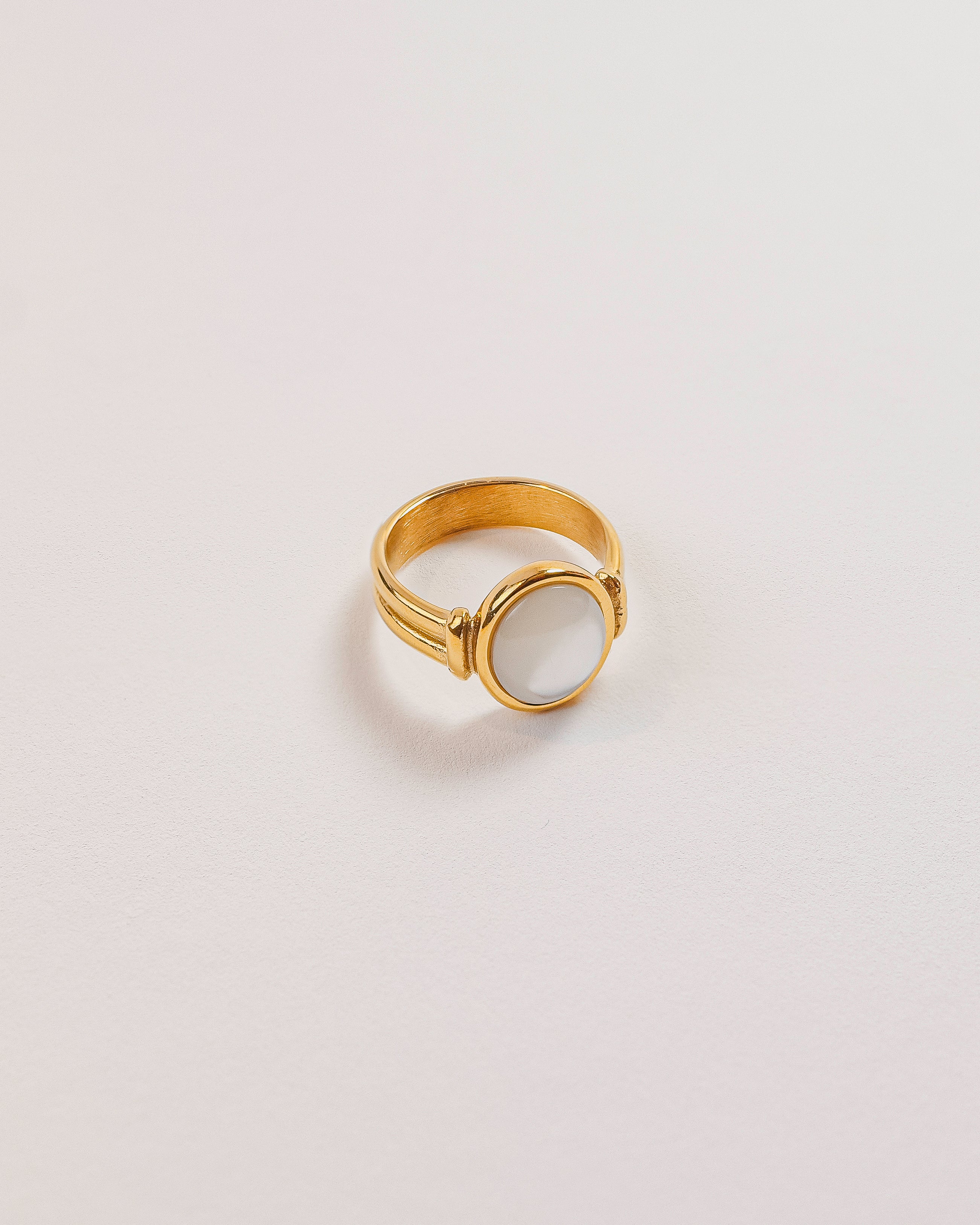 Francesca Non-Tarnish Mother of Pearl Ring