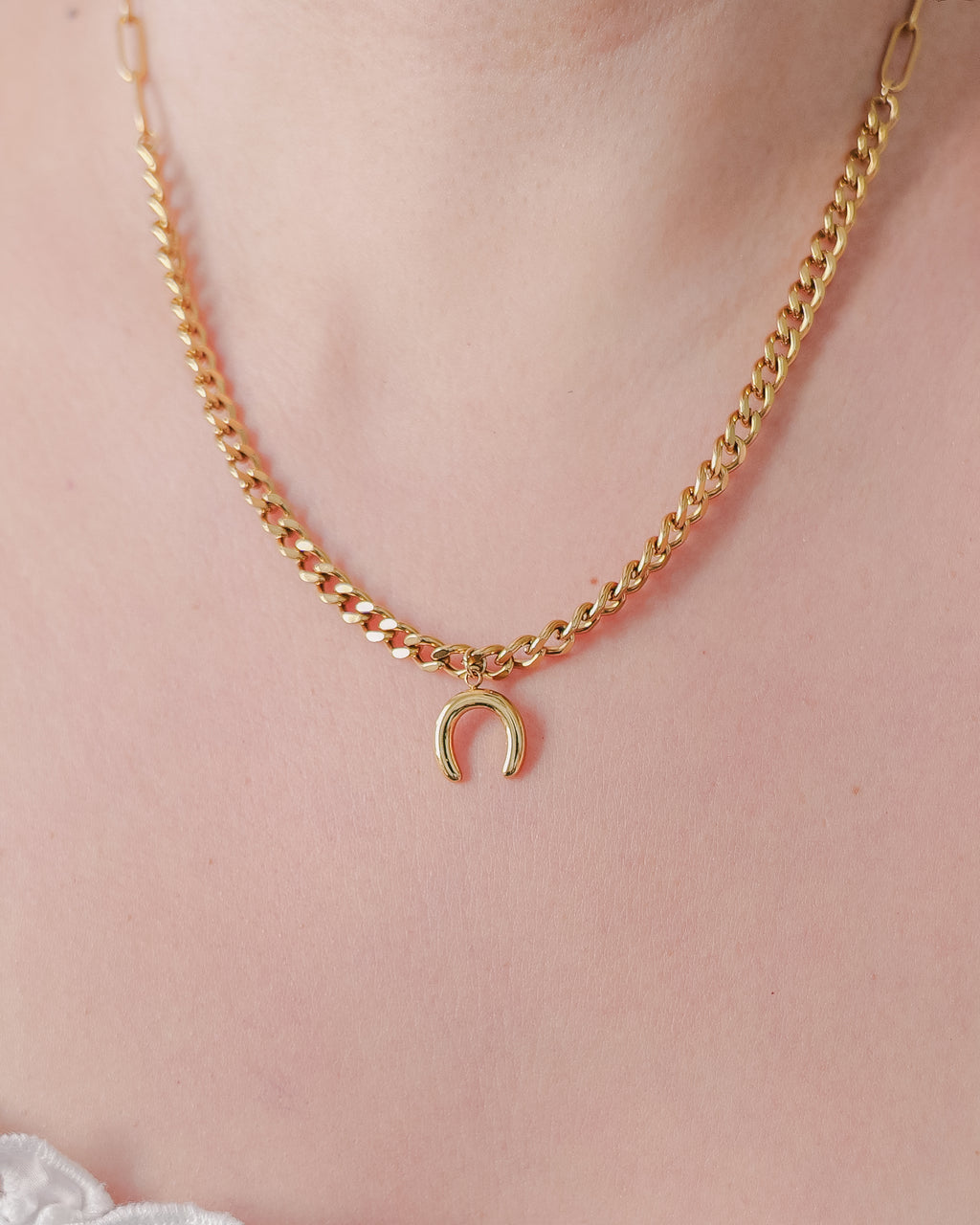 Lucky Charm Horseshoe Necklace