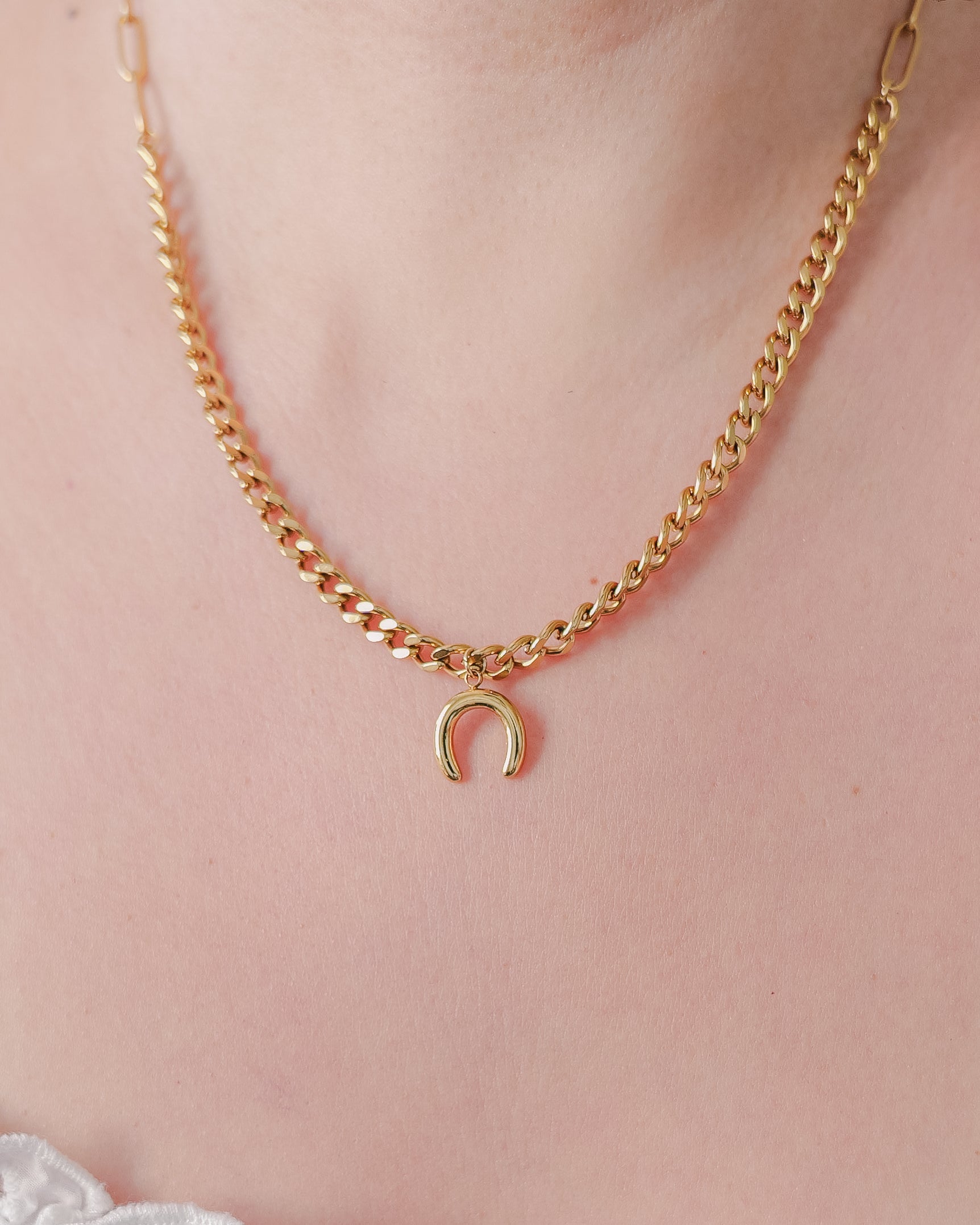 Lucky Charm Horseshoe Necklace