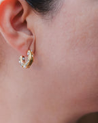 Ophelia Gold Stainless Steel Hoops