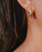 Ophelia Gold Stainless Steel Hoops