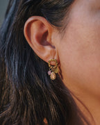 Mia 18K Non-Tarnish Vintage Stone Drop Earring