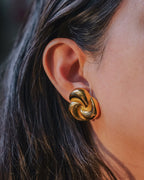 Lydia 18K Gold Non-Tarnish Triangle Studs