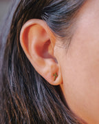 Ingrid 18K Gold Stainless Steel Cross Stud Earrings