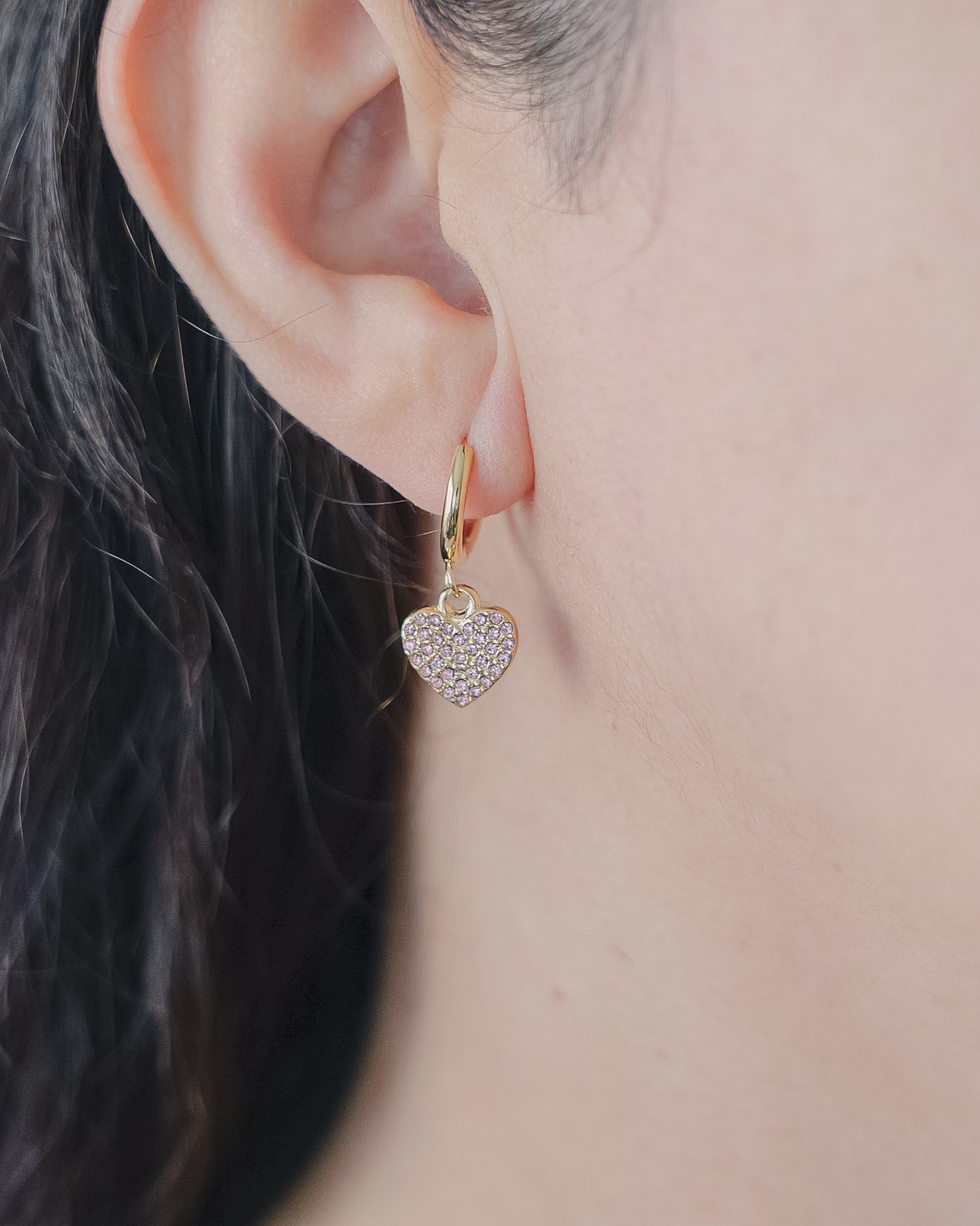 Pretty in pink stainless steel non tarnish hoops