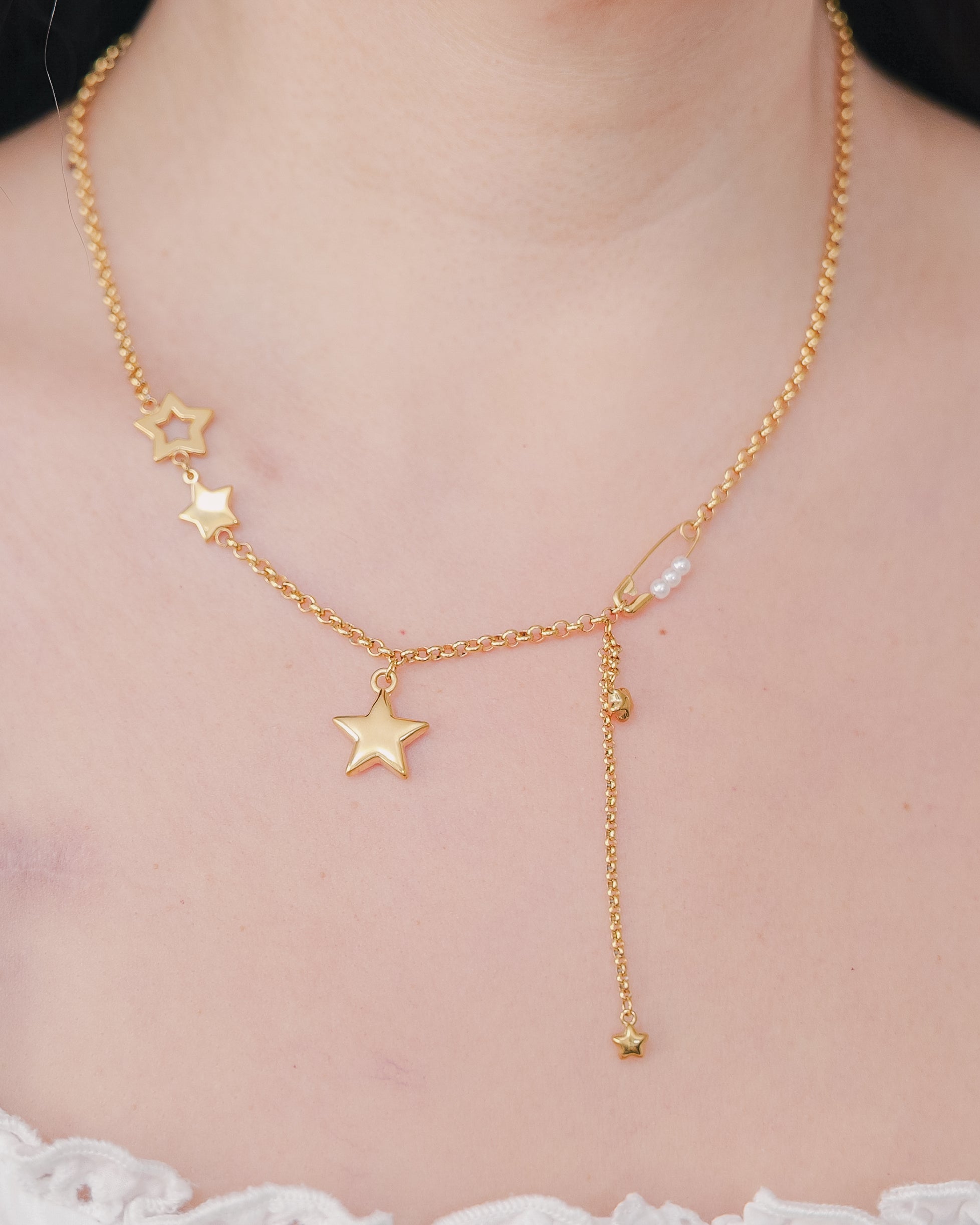 Esme Twinkling Star Non Tarnish Necklace