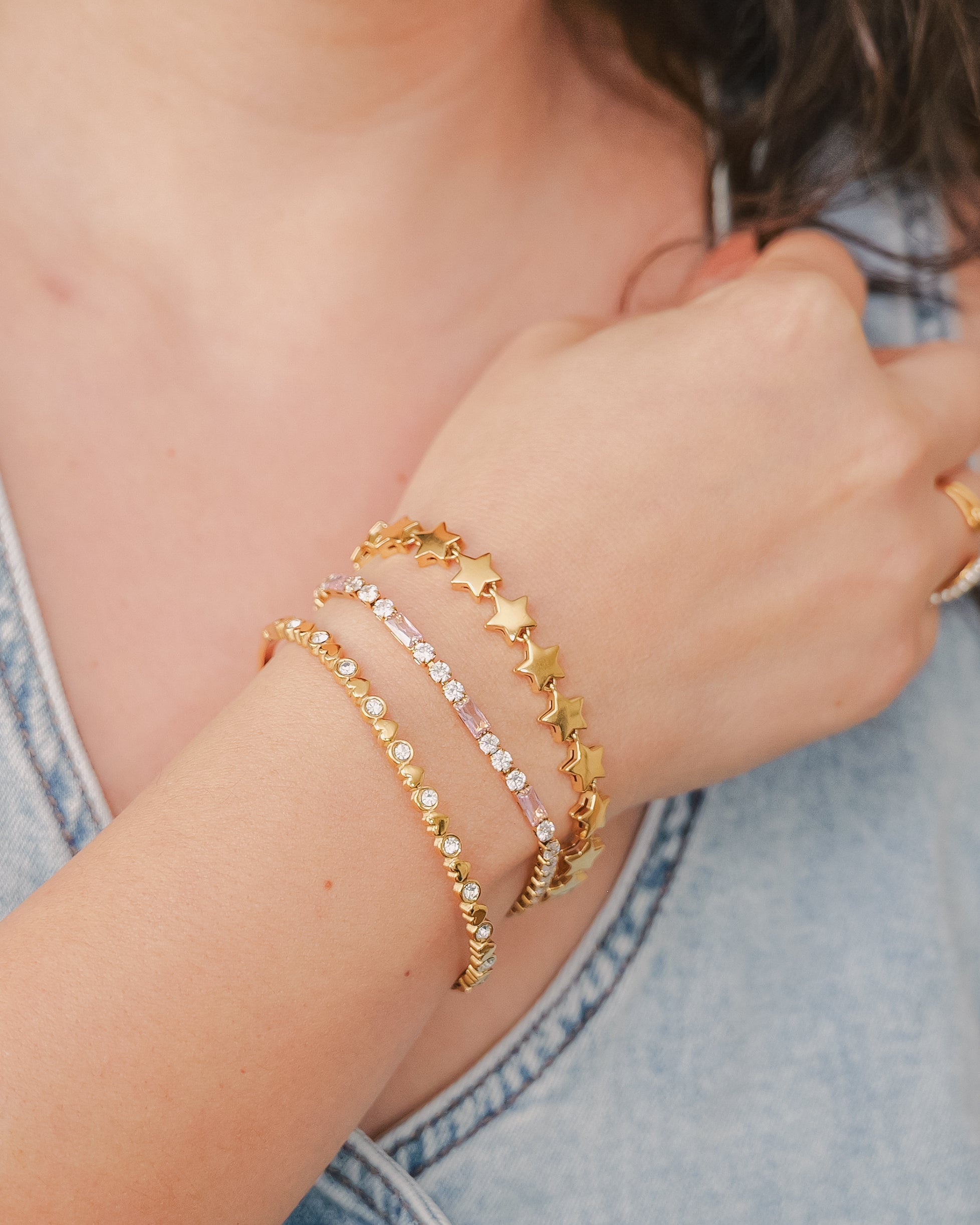 Chelsea's Sister Pink Tennis Bracelet