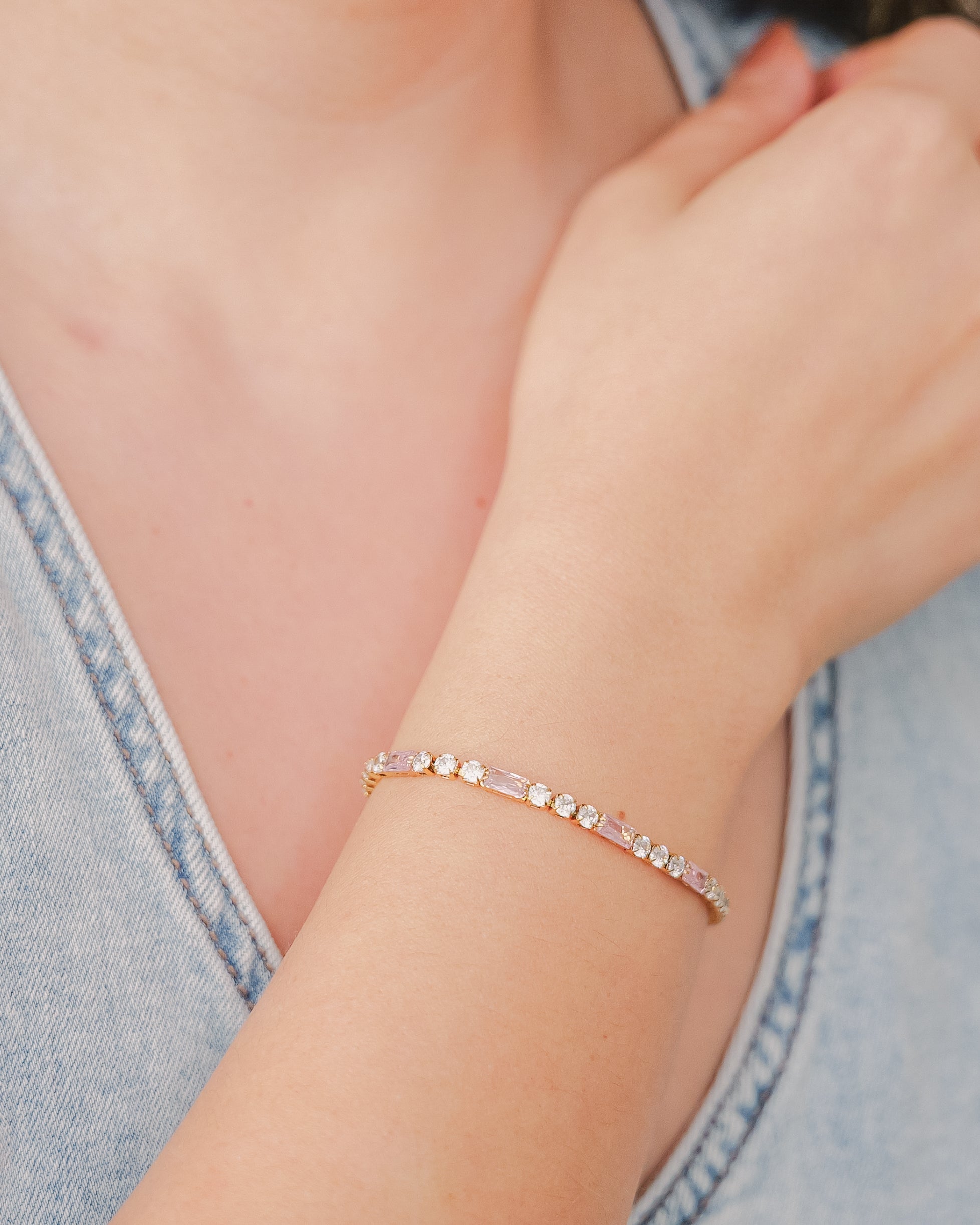 Chelsea's Sister Pink Tennis Bracelet