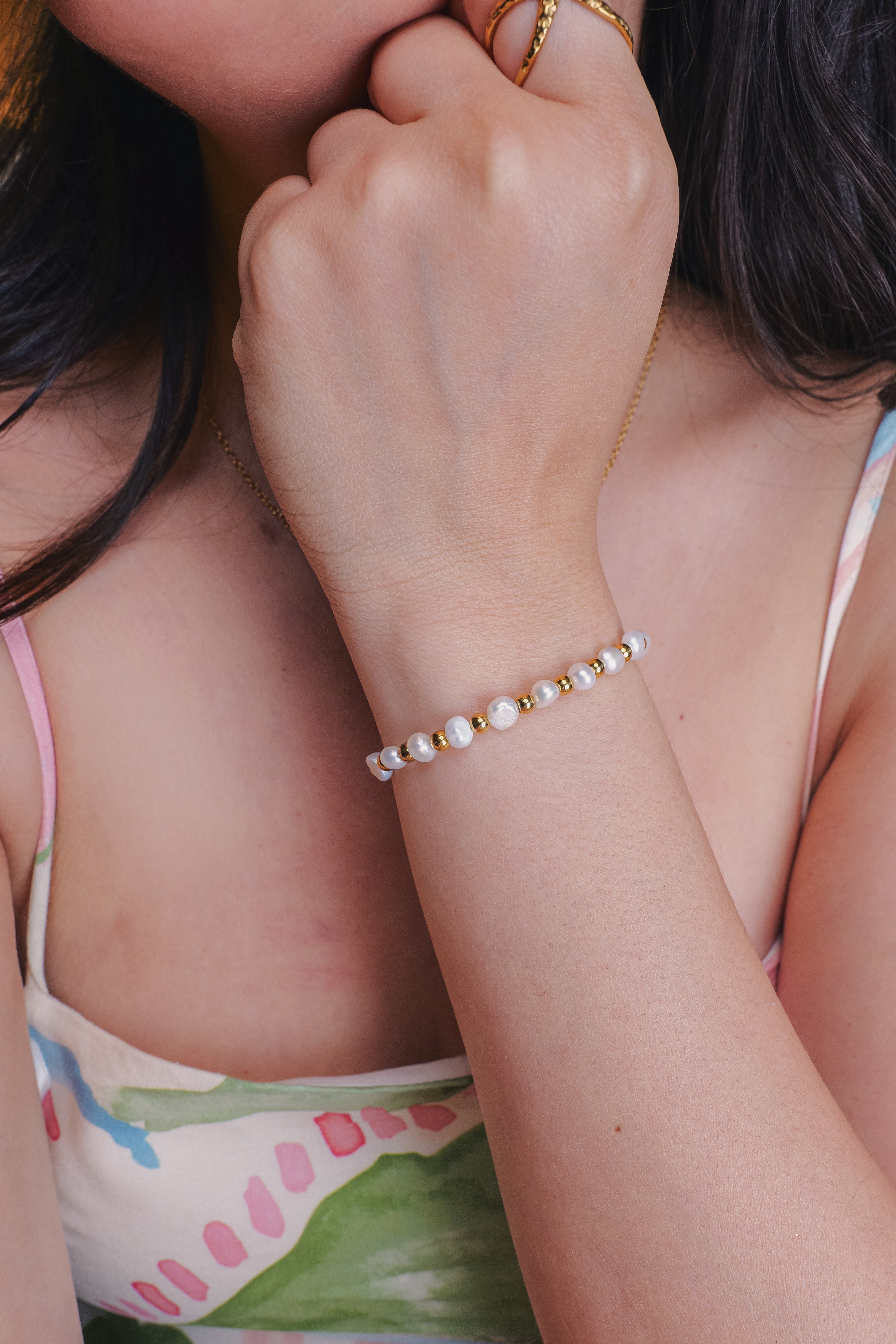 Margot Freshwater pearls beaded bracelet