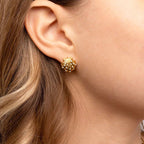 Like a Mermaid 18K Gold PVD Stainless Steel Stone Shell Earring