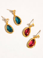 Isabella 18K Gold Dressy Gemstone Statement Earring