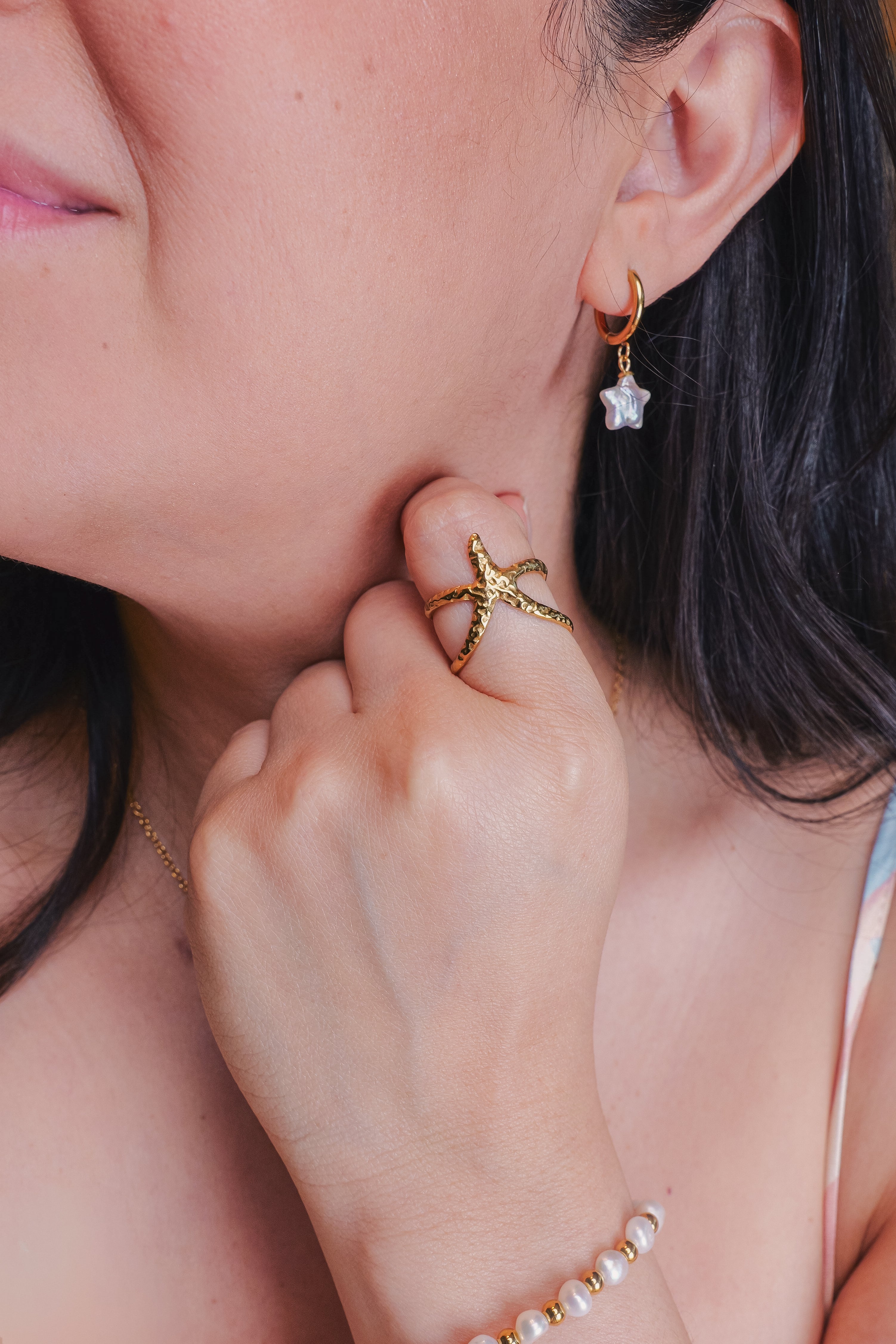 adjustable open ring waterproof beach friendly