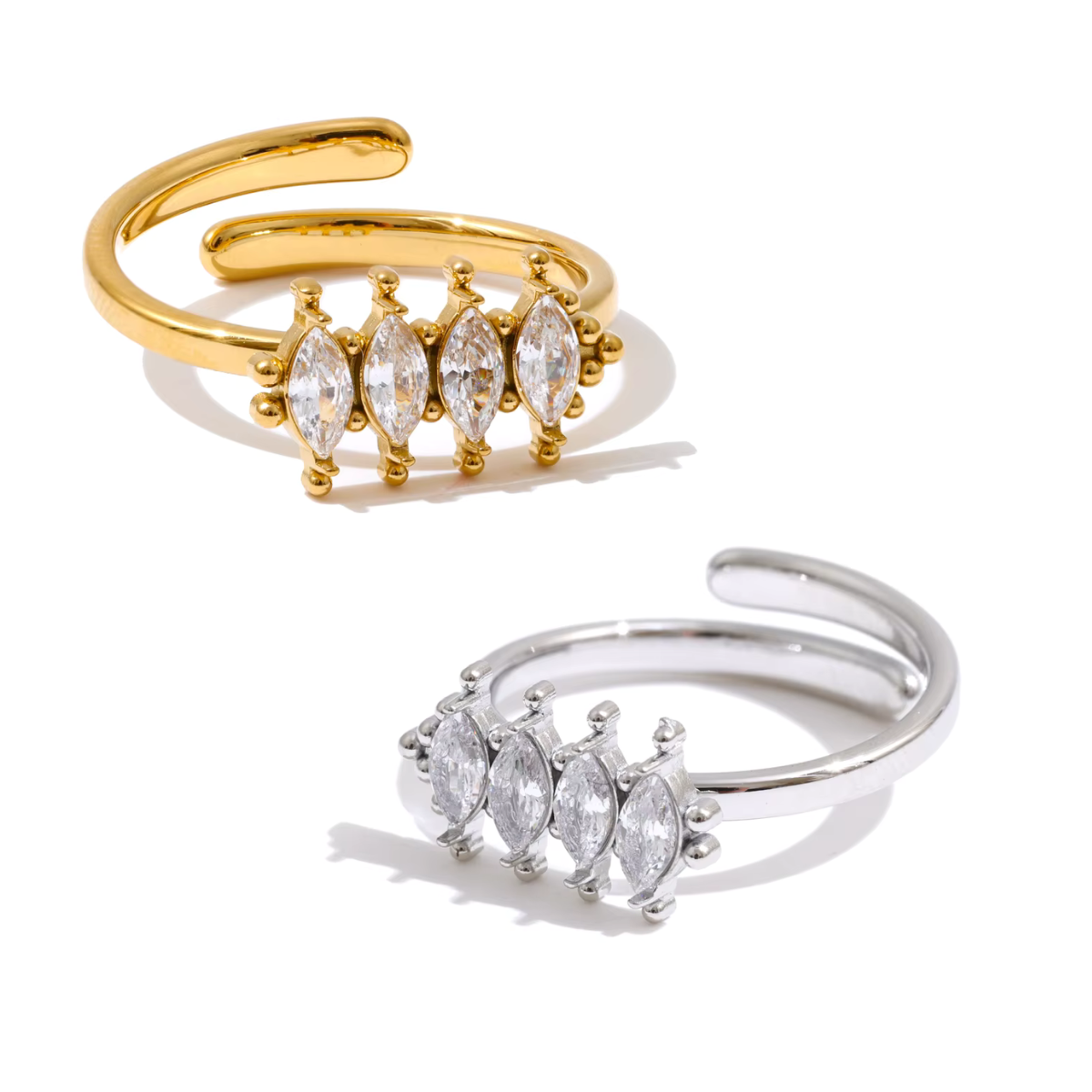 Aria Adjustable Stainless Steel Ring