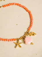 Fawn 18K Gold Non-Tarnish Shells and Star Beaded Bracelets