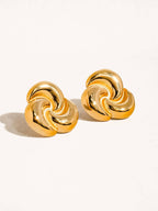 Lydia 18K Gold Non-Tarnish Triangle Studs