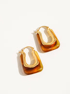 Talia 18K Gold U-Shaped Boho Hoop Earring