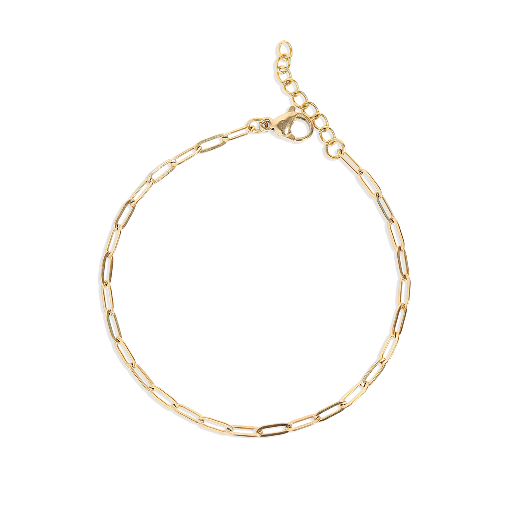 Melissa Gold Stainless Steel Paperclip Chain Bracelet