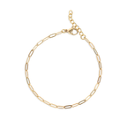 Melissa Gold Stainless Steel Paperclip Chain Bracelet